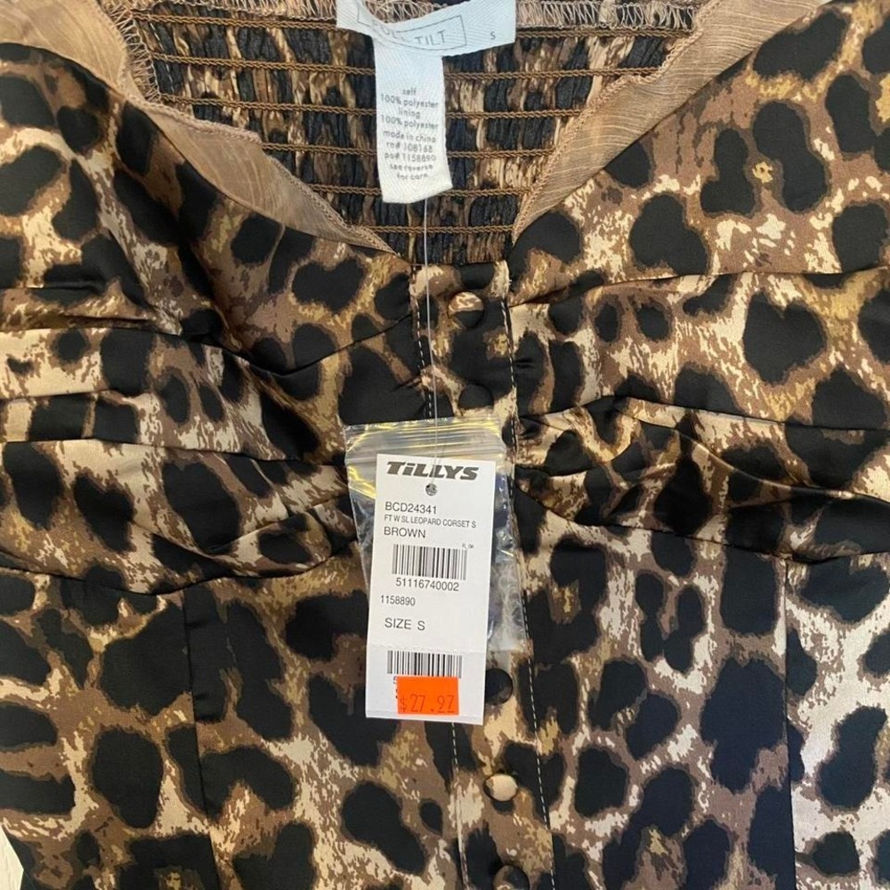Full tilt leopard print Brown‎ and tan mini dress - Picture 2 of 3